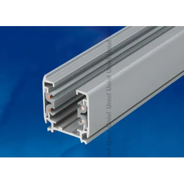 Шинопровод осветительный, тип А Трехфазный серебряный Длина 1 м UBX-AS4 SILVER 100 POLYBAG