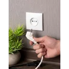 Валенсия розетка 1-местная б/з 10А белая с защ. штор.