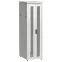 Шкаф напольный сетевой 19' LINEA N 42U 600х800мм передняя распашная перфорированная дверь задняя перфорированная серый