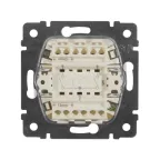 VALENA Выключатель двухклавишный в рамку белый