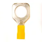 Наконечник кабельный НКИ 6-12 с изолированным фланцем желтый (50шт)