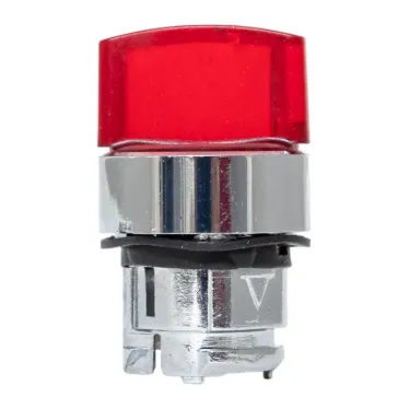 Механизм переключателя исполнительный ХB4 красный на 2 положения с фиксацией с подсветкой с короткой ручкой PROxima