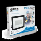 Прожектор светодиодный ДО 100 Вт 9500 лм 6500К AC 220В IP65 234х245х37мм Elementary G2 Gauss
