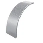 Крышка угла внешнего плавного 90 град. к лотку 50, толщина 0,7 мм, Сендзимир цинк