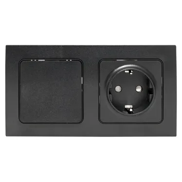 Стокгольм Рамка 2-местная черная