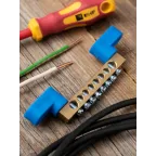 Шина нулевая 63.08 2 изолятора стойка (10шт) латунь