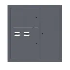 Щит этажный 2 кв. RAL7024 (1000х950х150) EKF PROxima