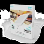 Светильник светодиодный ДВО 9 Вт 660 лм 4000К AC 220В IP20 квадрат 145х145х22мм монт разм 155х155мм Алюминий тонкий Slim Gauss