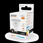 Лампа светодиодная LED 7 Вт 530 лм 3000К софит MR16 теплый GU10 AC 220В Elementary Gauss