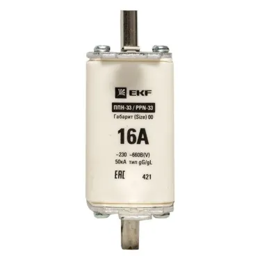 Вставка плавкая ППН-33 160/6А габарит 00