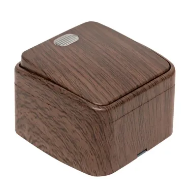 Выключатель 1-клавишный ОП Минск 10А с индикатором темное дерево