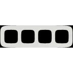 Valena ALLURE Рамка 4 поста жемчуг универсальная