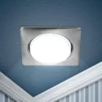 Светильник встраиваемый KL71 SN /1 (к) под лампу Gx53 квадр. 220V 13W сатин никель (40/960)