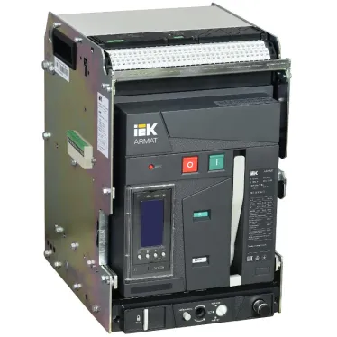 Выключатель автоматический воздушный ARMAT выдвижного исполнения 3P типоразмер A 55кА 1250А расцепитель TT с комплектом аксессуаров 220В: мотор привод катушка включения катушка отключения