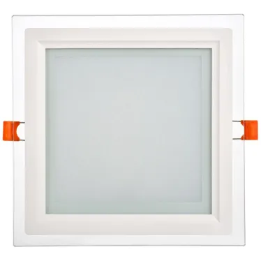 Светильник светодиодный встраиваемый ДВО 1625 со стеклом квадрат 18Вт 4000К IP20