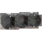 Коробка установочная 212х70х45мм 3-х местная для твердых стен