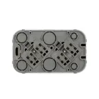 Quteo розетка двойная без заземления без шторок 16 A 250 В IP 20 Белая