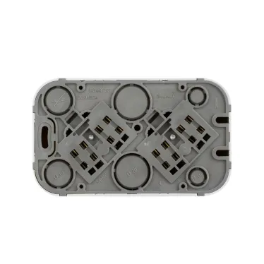 Quteo розетка двойная без заземления без шторок 16 A 250 В IP 20 Белая