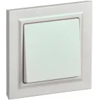 BRITE Выключатель одноклавишный 10А в сборе ВСР10-1-0-БрЖ жемчуг IEK