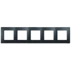 ETIKA Рамка 5 постов антрацит