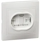 KVARTA Розетка 2ая компьютерная РК12-КБ бел.