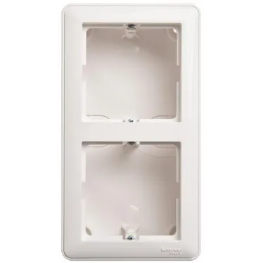 W59 Коробка подъемная с рамкой двойная белый