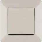 Valena LIFE Выключатель 10АХ 250В с лицевой панелью Безвинтовые зажимы Слоновая кость