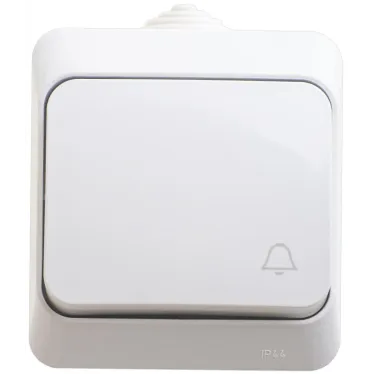 ЭТЮД Выключатель одноклавишный наружный IP44 белый