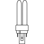 Лампа энергосберегающая КЛЛ 13вт Dulux D 13/830 2p G24d-1 Osram