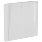 FORTE@PIANO Выключатель 2-клавишный проходной 10А FP207 белый IEK