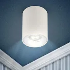 Подсветка накладной, GU10, D80*100мм, белый (50/700)