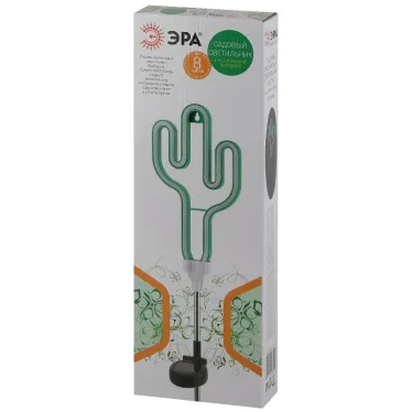 Садовый неоновый светильник Кактус на солнечной батарее ERASF012-31