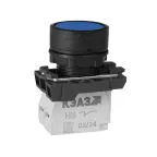 Кнопка КМЕ4511м-синий-1но+1нз-цилиндр-IP54-КЭАЗ