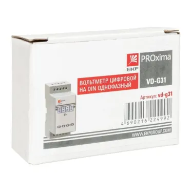Вольтметр цифровой VD-G31 на DIN однофазный PROxima (без поверки)