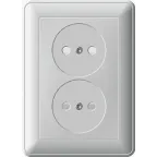 Розетка В59 СУ 2 Я черный бархат