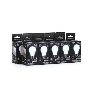 Лампа светодиодная Black LED Filament A60 OPAL E27 10W 860lm 4100К | 102202210 | Gauss