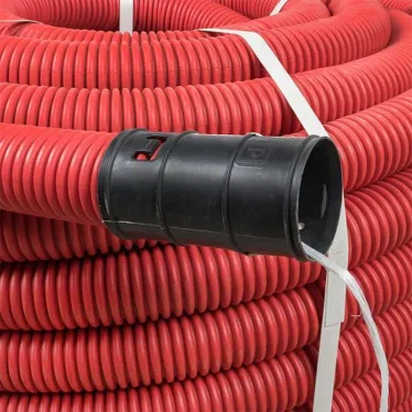 Труба гофрированная двустенная ПНД d 63 с зондом (50 м) красная PROxima