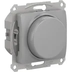 GLOSSA СВЕТОРЕГУЛЯТОР (диммер) повор-нажим, LED, RC, 400Вт, мех., АЛЮМИНИЙ