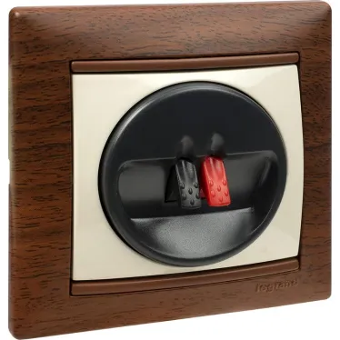 Рамка VALENA 1 пост тонированное дерево