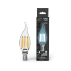 Лампа светодиодная Filament Свеча на ветру 13W 1150lm 4100К Е14 LED 1/10/50 | 104801213 | Gauss