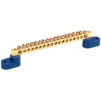 Шина N ноль на двух угловых изоляторах ШНИ-6х9-18-У2-С