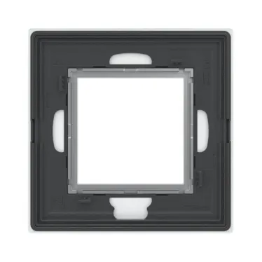 Рамка из натурального стекла,, ''Avanti'', светло-серая, 2 модуля