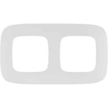 Valena ALLURE Рамка 2 поста белая универсальная