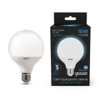 Лампа светодиодная G95 16W 1400lm 6500K E27 LED 1/20 | 105102316 | Gauss