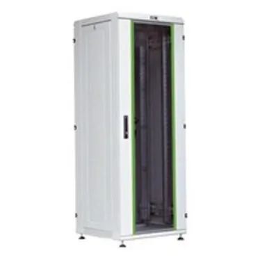 Шкаф сетевой 19' LINEA N 33U 600х800мм стеклянная передняя дверь серый