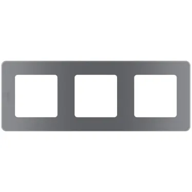 Рамка 3 поста INSPIRIA дымчатая