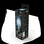 Лампа светодиодная филаментная LED 9 Вт 710 лм 4100К свеча нейтральный E14 AC 220В прозрачная колба Black Filament Gauss