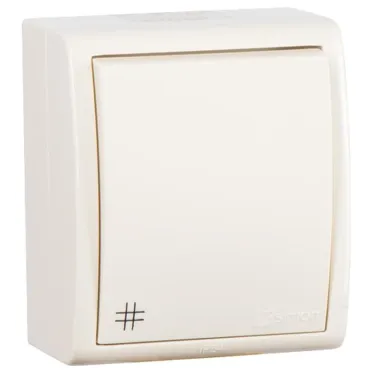 15 Aqua Выключатель проходной с 3-х мест (перекрёстный) IP54 10А 250В винтовой зажим S15A сл. кость