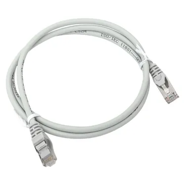 Патч-корд TERACOM PRO Cat.5E экранированный FTP оболочка LSZH серый (1.0м)