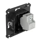 Avanti Розетка TV в стену, проходная, ''Черный квадрат''